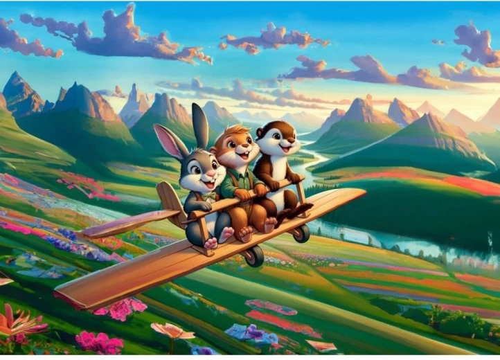 Puzzle Piloti Coraggiosi 100 pezzi