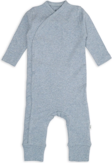 Lodger tutina per bambini in cotone biologico Melange blue fogg taglia 56