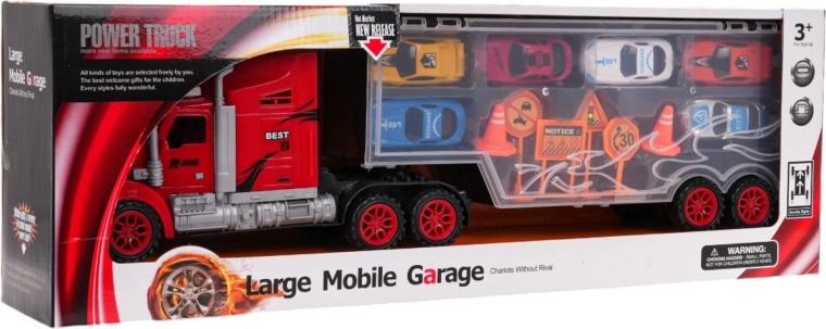 Camion portauto con garage