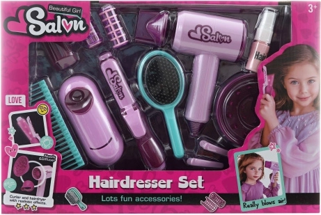 Set da parrucchiere per bambini con asciugacapelli