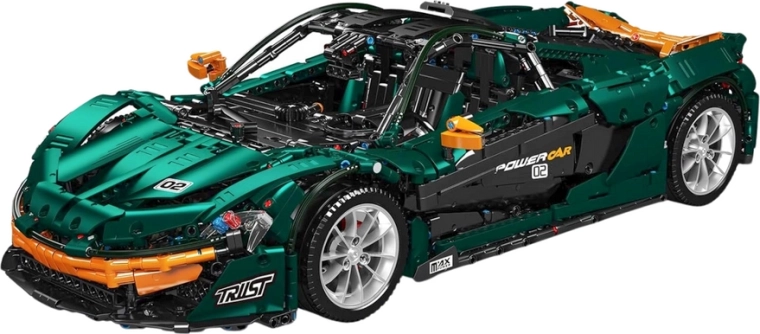 Kit di costruzione Mould King, auto sportiva verde