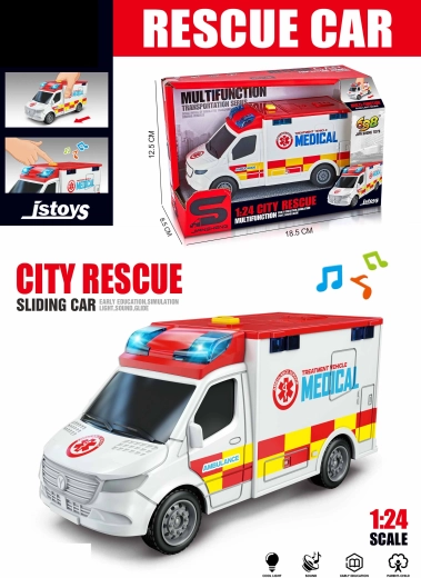 Auto ambulanza con effetti