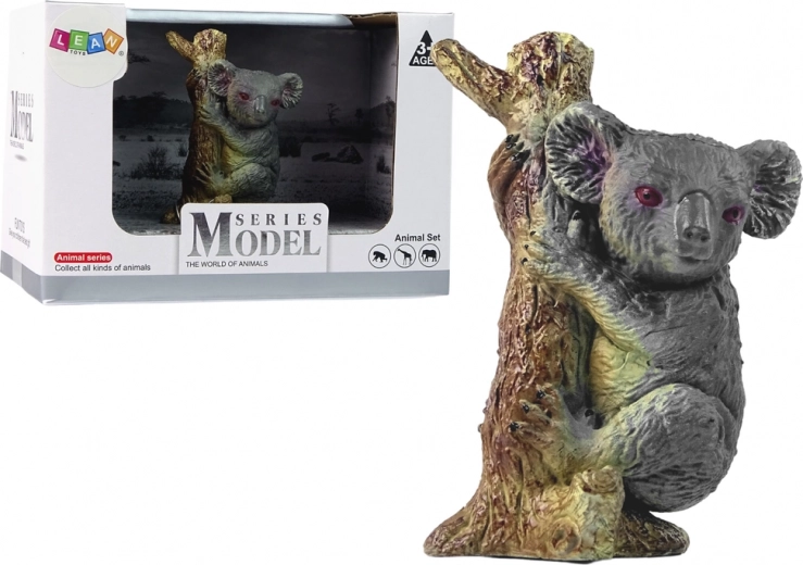 Figurina di koala sull’albero – animali dello zoo