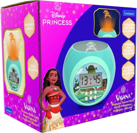 Sveglia per bambini con proiettore DISNEY VAIANA di Lexibook