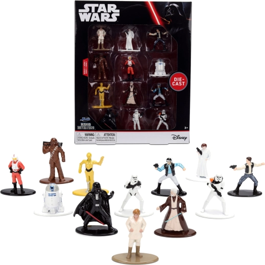 Set di 12 mini figure in metallo STAR WARS Metalfigs – serie 1