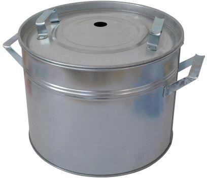 Pentola per conserve 20 l in lamiera zincata con coperchio