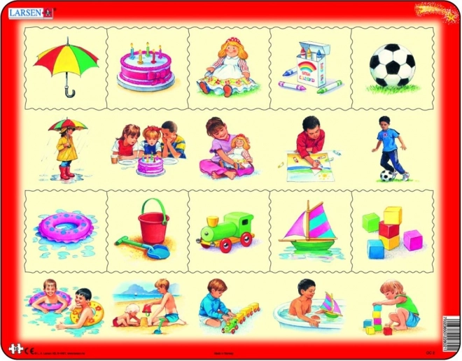 Puzzle LARSEN: Cosa va con cosa? 10 pezzi