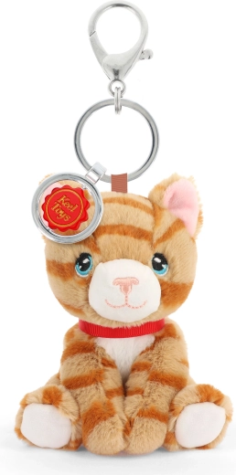 Keeleco portachiavi da borsa gatto rosso 12 cm