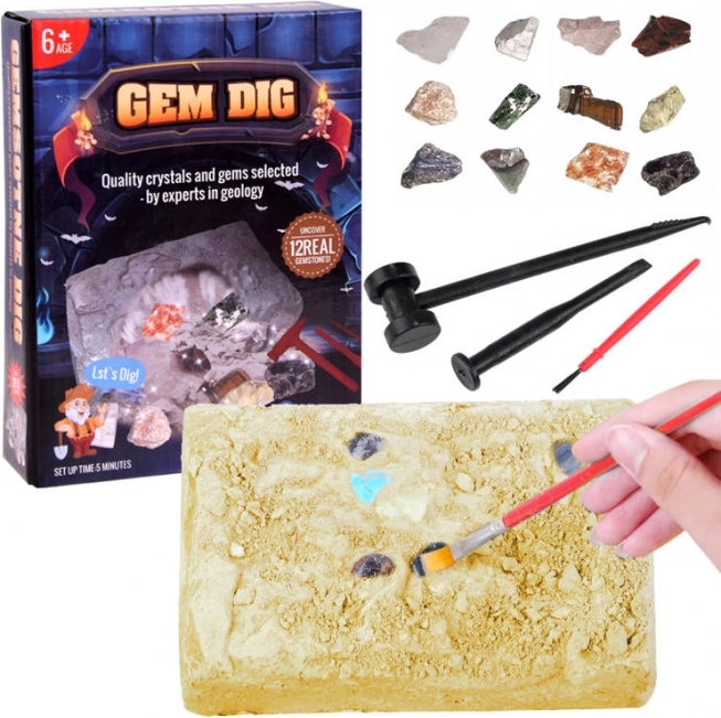 Set archeologico – scavi con pietre preziose per bambini