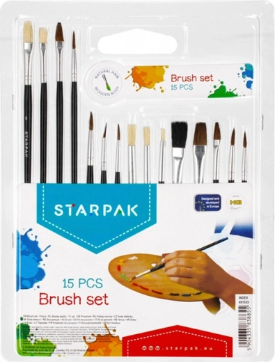 Set di pennelli da 15 pezzi