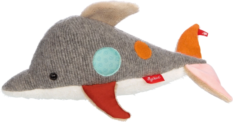 Sigikid primo peluche delfino patchwork 33 cm