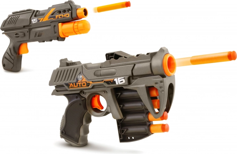 Pistole a dardi in foam Blackfire Auto Scout e Echo‑11, 21 cm, set 2 pz