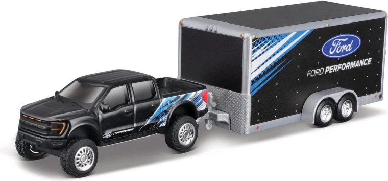 Maisto Ford F-150 SVT Raptor con rimorchio 1:64