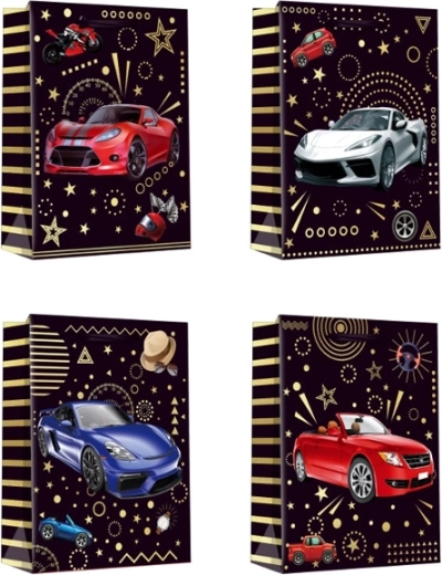 Busta regalo M per ragazzi – mix di motivi