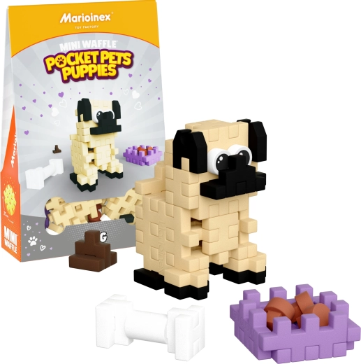 Costruzioni Mini Waffle Pocket Pets – cucciolo di carlino di Marioinex