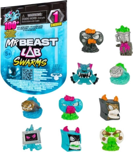 Mini figurina a sorpresa in bustina MRBEAST LAB SWARMS Alpha