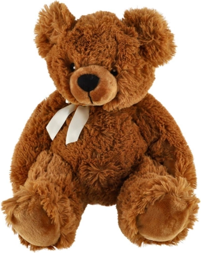 Orsetto di peluche marrone seduto 40 cm