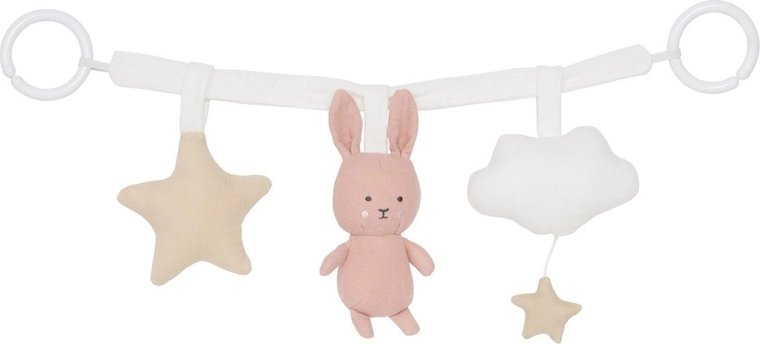 Jabadabado giocattolo da passeggino con coniglietto rosa