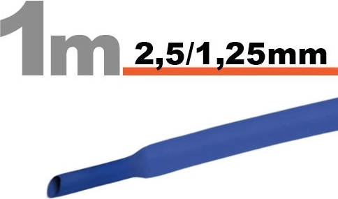 Guaina blu 2,5/1,25 mm