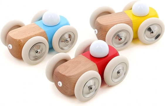 Vilac macchinina di legno gialla