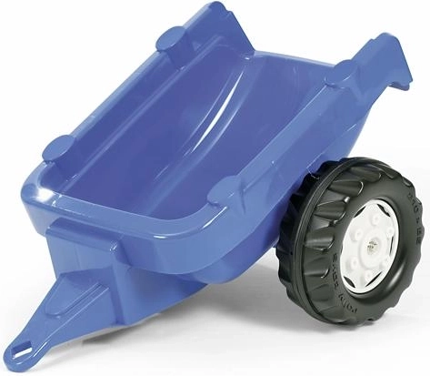 Rimorchio blu monoasse per trattore Rolly Kid