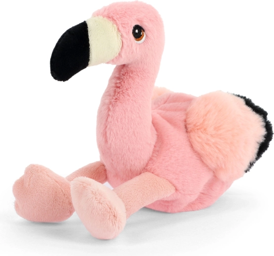 Fenicottero di peluche da collezione Keeleco 13 cm