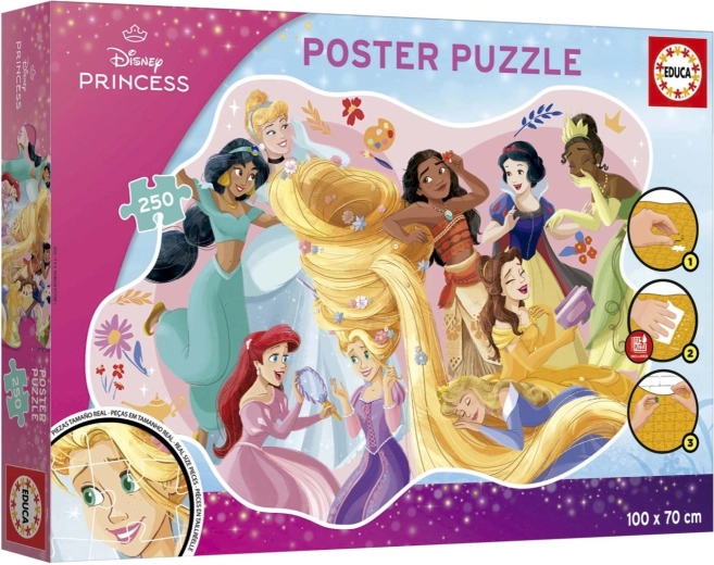 Puzzle poster Educa Principesse Disney 250 pezzi
