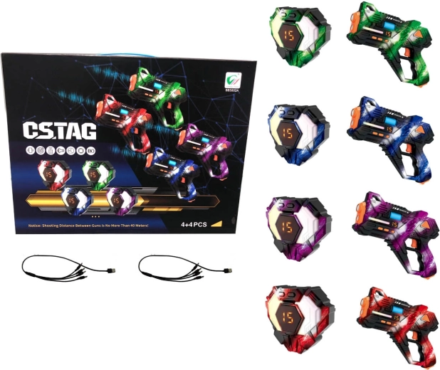 Set di pistole laser con gilet e bersagli