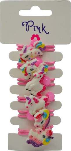Elastici con unicorni 6 pz