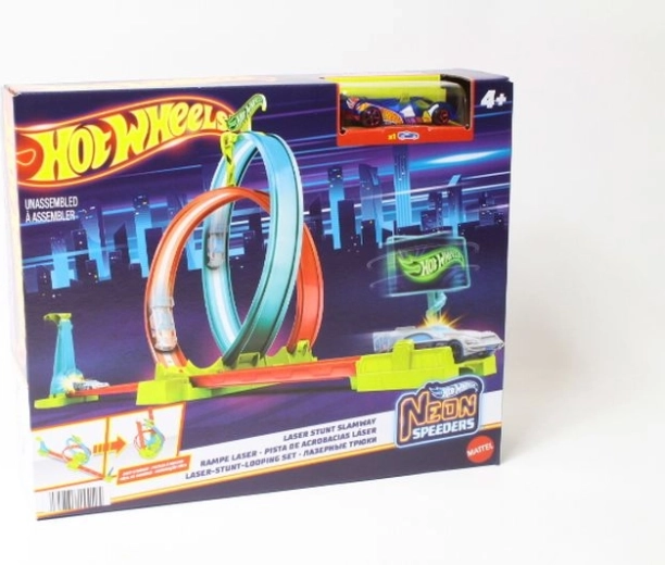 Hot Wheels Neon Speeders super loop neon con lanciatore