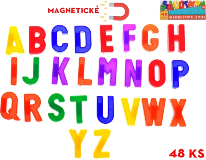 Lettere magnetiche per bambini, set da 48 pezzi