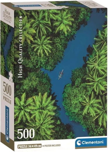 Puzzle Clementoni Fiume nella giungla tropicale 500 pezzi