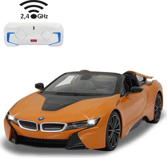 Jamara BMW i8 Roadster auto RC 1:12 arancione 2,4 GHz