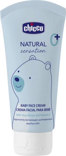 Chicco crema per il viso dei bambini con burro di karité e vitamina E Natural Sensation 50 ml