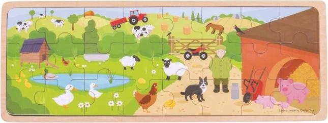 Puzzle in legno Nella fattoria di Bigjigs Toys