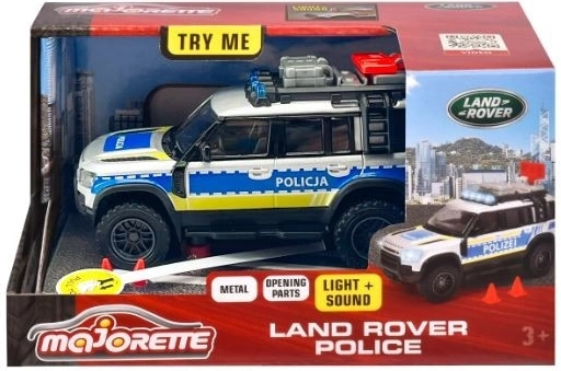 Majorette Grand Land Rover veicolo di polizia 12,5 cm