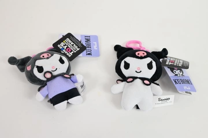 Hello Kitty Sanrio Kuromi portachiavi in peluche 14 cm