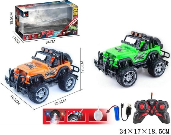 Jeep radiocomandato con caricabatterie