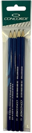 Matite in grafite CONCORDE Blue Office – set da 4 pz