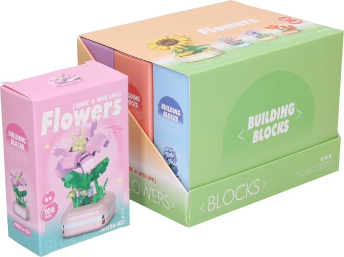 Mini costruzione a forma di fiore - 1 pezzo