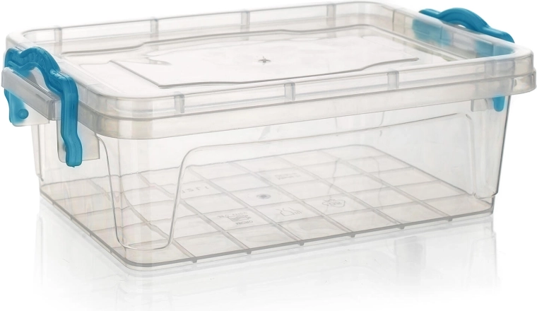 Contenitore Gema rettangolare 0,5 l con manici turchesi