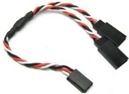 Cavo sdoppiatore a Y per servo Futaba 30 cm (ritorto) - 1 pezzo