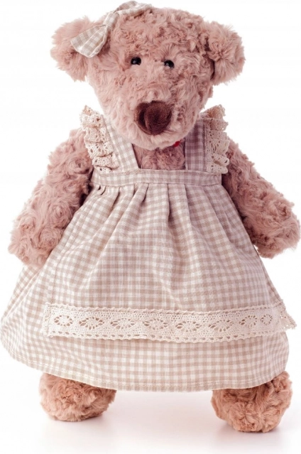 Orsetto di peluche Lumpinka con vestitino a quadri