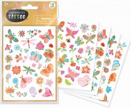 Set di tatuaggi Farfalle e Fiori