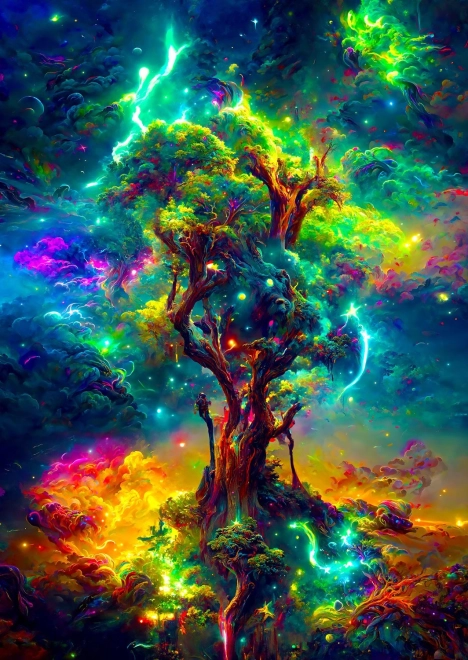 Puzzle Albero della Vita Cosmico 1000 pezzi