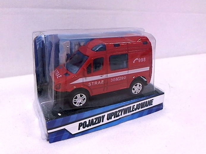 Mini furgone dei vigili del fuoco 8 cm