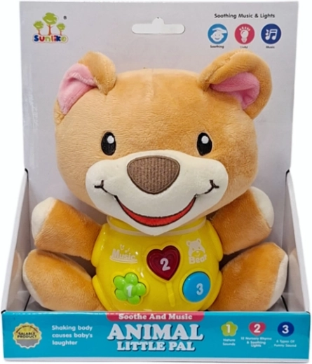 Orsetto di peluche con suoni ed effetti luminosi