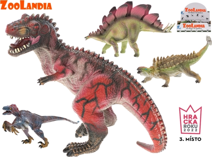 Zoolandia figure dinosauri – set di 4 dinosauri realistici
