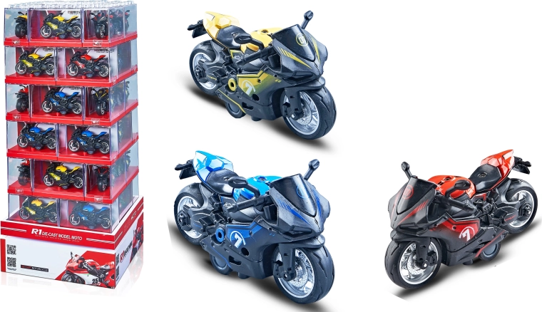 Modello in metallo della moto DUCATI 1:16 – 3 varianti