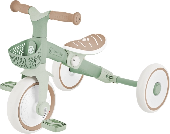 Triciclo educativo 2 in 1 plus ecologico – triciclo e bici senza pedali per bambini (pistacchio)